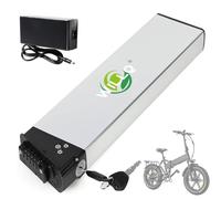 WILLQ Batería Repuesto Bicicleta eléctrica Plegable 48V 8Ah 10,4Ah 12Ah 14Ah Batería Interna de Litio de Repuesto 36V 8Ah 10Ah 12,5Ah 15Ah 17,5Ah con Cerradura,36v10ah
