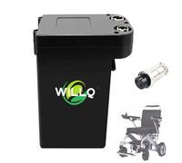 WILLQ Batería Repuesto Iones Litio 24V 6Ah 8Ah 10Ah 12Ah 15Ah para Silla de Ruedas eléctrica con Puerto GX16 para Kit de Motor 50W 150W 250W 360W,24v6ah