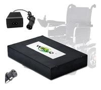 WILLQ Paquete de baterías 24 V para Silla de Ruedas eléctrica batería de Litio 24 V 10Ah 12Ah Repuesto para Kit de Motor de Scooter de Movilidad con Puerto 3 Pines,24v10ah
