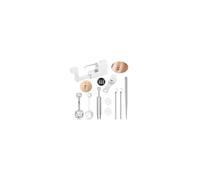 WillTen Juego de 10 piercings de titanio G23, profesional de 13 g/14 g, con piercing de titanio para el ombligo, piercing para el septum, pezones y lengua, así como lápiz labial y herramienta de