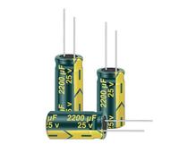 Willwewon Condensadores electrolíticos de aluminio de alta frecuencia 20psc 2200UF 13 x 20 m (0,51 x 0,79 pulgadas) de alta frecuencia para TV, monitor LCD, juego