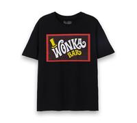 Willy Wonka Camiseta Adulto | Camiseta de Manga Corta Wonka Bar en Negro fábrica de Chocolate 2023 Película para Hombres y Mujeres | Regalo de mercancía de película Unisex