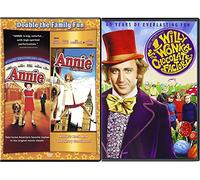 Willy Wonka & the Chocolate Factory Original + Annie + Royal Adventure Fantasy Musical double Triple Feature Movie set