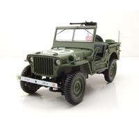1944 Jeep Armada Americana "Día-D Batalla de Normandía" Verde Militar 1:18 Norev