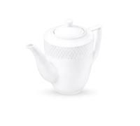Wilmax Royal - Cafetera y tetera (porcelana, 750 ml), color blanco