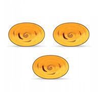Wilmax WL-669440/A - Cuenco ovalado (porcelana, 25 x 16,5 x 6 cm), color amarillo
