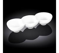 Wilmax WL-992601/A - Plato dividido (porcelana, 26 cm), color blanco