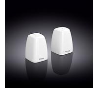 Wilmax WL-996092/SP - Juego de salero y pimentero (porcelana), color blanco