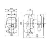 Wilo Nassläufer-hocheffizienzpumpe Stratos Pico Plus 30/0,5 -6 , G2, 40W