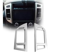 WILSEM Embellecedor De Cubierta De Marco De CA para Salpicadero De Coche, Cubierta De Ventilación De Aire Acondicionado para M&itsubishi para Pajero IV V80 para Montero 2008-2020 Chrome