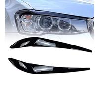 WILSEM Faro Delantero Coche Ceja Párpado Cabeza Embellecedor Cejas Claras para X3 F25 X4 F26 2014-2017 Accesorios para Automóviles
