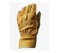 WILsem Guantes de Invierno de Motocicleta Protectores para Exteriores, Color Amarillo, de Cuero Puro