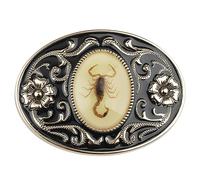 WILsem Hebilla de cinturón Decorativa con Personalidad de Roca de Metal con Forma de Animal escorpión