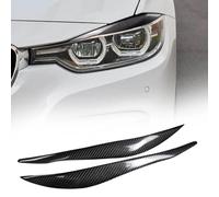 WILSEM Pegatina Embellecedora De La Cubierta De La Ceja De La Lámpara del Faro Delantero del Coche De Fibra De Carbono para Serie 3 F30 2013 2014 2015 2016 2017