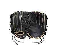 Wilson 2022 A700 - Guante de béisbol de 12.5 pulgadas, color negro/rubio/blanco, para lanzar a la derecha