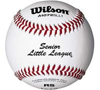 Wilson A1072 Senior Little League Serie Béisbol (12 Unidades), Color Blanco