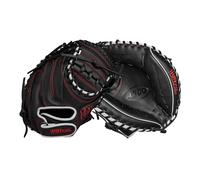 Wilson Manopla de béisbol Guantes de Beisbol A700 CM 2024 de 32.5 pulgadas, negro/plateado/rojo, para mano derecha