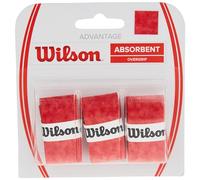 WILSON Advantage Overgrip 3 Pack Overgrips Raqueta-Unisex, Red