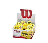 Wilson Emoji Dampener Box 50 Pack Antivibradores para Tenis, Unisex, Yellow, NS