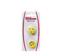 Wilson Amortiguador de vibraciones de tenis, Diseño Emoji, Goma, 2 unidades