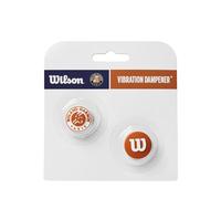 Wilson Amortiguadores de Tenis Roland-Garros Pack de 2, Fácil de Colocar, Agarre Agradable, Amortigua los Impactos, Inspirado en el Abierto de Francia