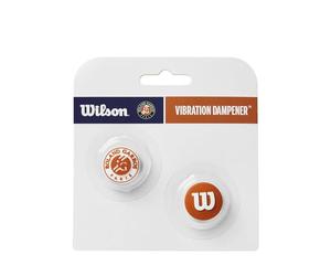 Wilson Amortiguadores de Tenis Roland-Garros Pack de 2, Fácil de Colocar, Agarre Agradable, Amortigua los Impactos, Inspirado en el Abierto de Francia