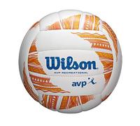 Wilson AVP - Balón de Voleibol clásico Moderno para recreación al Aire Libre, tamaño Oficial, Naranja/Blanco
