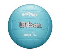 Wilson AVP Soft Play - Balón de Voleibol, tamaño Oficial, Color Azul