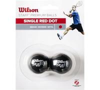 Wilson Ball Staff Pelota de Squash 2 Unidades, Unisex, Rojo Negro, Black, 2 Balls