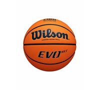 Wilson Pelota de Baloncesto EVO NXT Fiba Game Ball, Cuero Compuesto, Adecuado para Interiores, Talla 7, Marrón, WTB0965XB