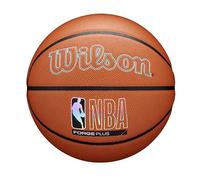 Wilson Balón de Baloncesto NBA Forge Plus, con una Cubierta de Tacto Puro, Proporciona un Agarre Elite, Rebote Consistente y Retención de Aire Óptima, Color: Marrón, Talla: 7