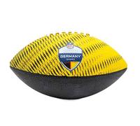 Wilson Balón de Fútbol Americano NFL Germany Games Tailgate, Textura con Costuras Robustas, Elaborado Expertamente para Agarre Superior y Resistencia, Color: Negro/Rojo/Amarillo, Tamaño Junior