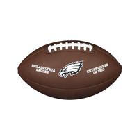 Wilson WTF1748XBPH Balón de Fútbol Americano, Nfl Team Logo - Eagles, Tamaño Oficial, Logo de Los Eagles de Filadelfia, Uso Recreativo o Coleccionismo, Pvc, Marrón