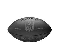 Wilson Balón de Fútbol NFL 32 Team, con Vejiga de Bloqueo de Presión y Cordones Clásicos, Aspecto Elegante Hecho de Materiales Resistentes, Color: Negro, Tamaño Oficial