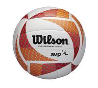 Wilson , Balón De Voleibol Playa Cuero Compuesto Tamaño Oficial Multicolor Wth306202xb Unisex Adulto, Rojo/naranja/blanco, Official