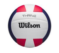 Wilson Balón de Voleibol Thrive, Sensación Sedosa y Fuerza Energética, Excelente para Rendimiento de Primera Calidad, Aprobado por NFHS y USAV, Tamaño Oficial, Color: Rojo/Blanco/Azul Marino