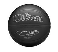 Wilson Balón NBA Player Evergreen, Tacto puro, Resistente a la intemperie, James, Negro, Talla 7