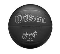 Wilson Balón NBA Player Evergreen, con Cubierta de Tacto Puro, Ideal para Juego al Aire Libre, Resistente a la Intemperie, Jugador: Tatum, Color: Negro, Talla: 7