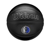 Wilson Balón NBA Team Premiere, con un Diseño Dinámico de Profundidad con Textura de Piel de Serpiente, y Parche de Equipo Bordado, Equipo: Dallas Mavericks, Color: Negro, Talla: 7