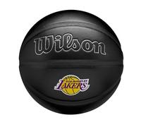 Wilson Balón NBA Team Premiere, con un Diseño Dinámico de Profundidad con Textura de Piel de Serpiente, y Parche de Equipo Bordado, Equipo: Los Angeles Lakers, Color: Negro, Talla: 7