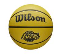 Wilson Balón NBA Team Tribute Solid, con Costuras Profesionales, Estabilidad y Cubierta de Rendimiento, Juego al Aire Libre,Todas Las Superficies, Equipo: Golden State Warriors, Color: Azul, Talla: 5