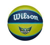 Wilson Balón WNBA Team Tribute, Fabricado con Canales de Precisión para Agarre Excepcional, Superficie Adaptable, Representa a Tu Equipo, Equipo: Dallas Wings, Color: Azul Real, Talla: 6
