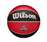 Wilson Balón WNBA Team Tribute, Fabricado con Canales de Precisión para Agarre Excepcional, Superficie Adaptable, Representa a Tu Equipo, Equipo: Las Vegas Aces, Color: Azul Real, Talla: 6