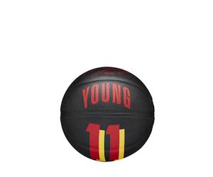 Wilson Basketball, NBA Player Icon Mini, Trae Young, Atlanta Hawks, Outdoor und Indoor