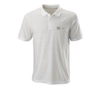 Wilson Bela Stripe Ii Polo Hombres-blanco Blanco - Xl XL