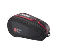 Wilson Bela Super Tour - Bolsa de pádel - Negro/Rojo, Capacidad hasta 4 Palas
