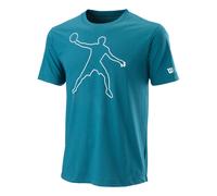 Wilson Bela Tech Ii Camiseta De Manga Corta Hombres-azul,blanco Azul - S S