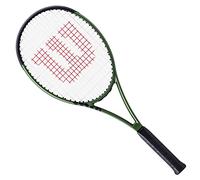 WILSON Blade Team V8 - Raqueta de tenis con cuerdas, calidad económica, raqueta intermedia, agarre 4-1/8, verde y negro