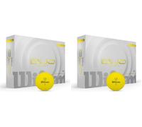 Wilson, Bolas de Golf Duo Soft, Amarillo (Paquete de 2)