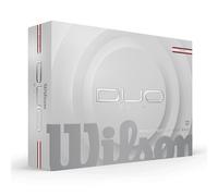 Wilson Bolas de Golf Duo Soft, Blanco/Rojo